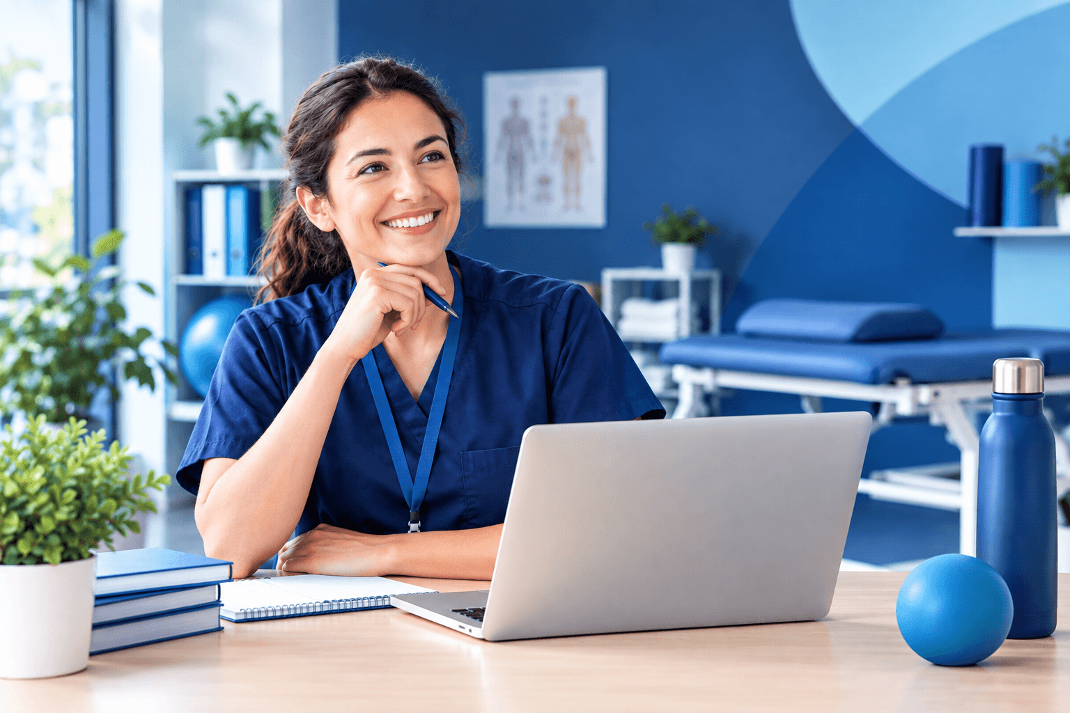 A working professional sitting with smile